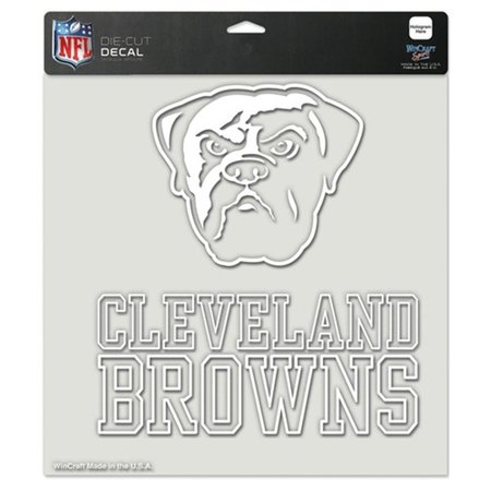 WINCRAFT Cleveland Browns Decal 8x8 Die Cut White 3208525674